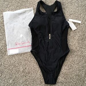 Black One-Piece Swimsuit
